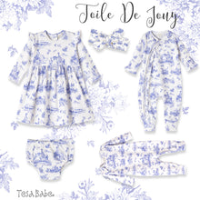 Load image into Gallery viewer, Tesa Babe - Baby Girl's Toile de Jouy Bamboo Headband