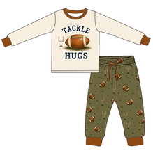 Load image into Gallery viewer, Little Bugz Boutique - Tackle Hugs Milk Silk Long Sleeve Set: 2t