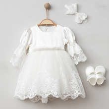 Load image into Gallery viewer, Butterfly Girl Special Day Lace Baptism Dress 4 pcs Set: Style2 / 0-3M