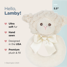 Load image into Gallery viewer, Lil&#39; Lamby Lamb Ring Rattle