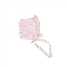 Load image into Gallery viewer, Haute Baby Sweet Rose Bonnet for Infants &amp; Toddlers: 0/3M