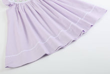 Load image into Gallery viewer, Lil Cactus - Light Purple Bunnies Smocked Bishop Dress: 3T