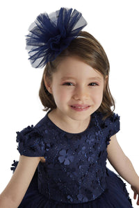 Pamina Kids - Navy Layered Skirted Girls Dress 6-24 Month 34140pr: 12 Month