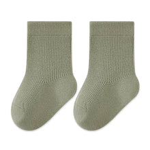 Load image into Gallery viewer, The Find Peaks - Cartoon Print Cotton Mid-Calf Socks for Kids: Beige / S / 0–1Y / Foot 10–12 cm