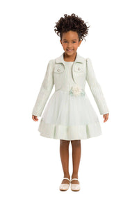 Pamina Kids - Mint Girls Set With Bolero 3-7 Age 34241pr: 6 AGE