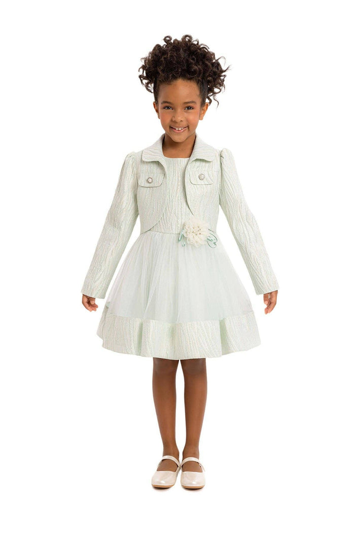 Pamina Kids - Mint Girls Set With Bolero 3-7 Age 34241pr: 5 AGE
