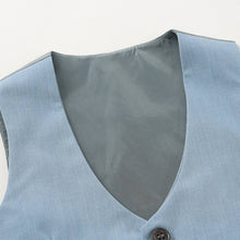 Load image into Gallery viewer, 100% Cotton Bow Regular Sleeve Formal Suit: Grey / 100cm