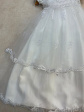 Load image into Gallery viewer, Fabiola  Girls  White Tulle/Lace Christening Gown / Baptism Gown by Piccolo Bacio