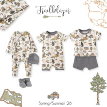 Load image into Gallery viewer, Tesa Babe - Trailblazer Soft Bamboo Shortall Romper for Baby Boys: 0-3M