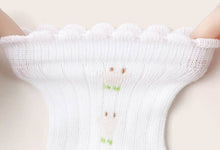 Load image into Gallery viewer, The Find Peaks - Princess Bow Cotton Baby Socks with Lace Design: 2520 / S / 0–1Y / Foot 10–12 cm
