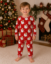 Load image into Gallery viewer, Little Bugz Boutique - Vintage Santa Milk SIlk 2 Piece Lounge Set: 4T