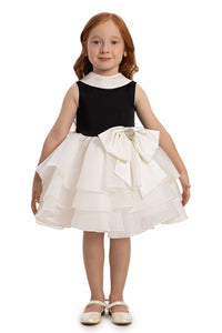 Pamina Kids - Ecru Baby Girl Satin Dress 6-24 Month 35180pr: 24 Month