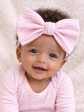 Load image into Gallery viewer, SIIX Collection - Pink Stripe / Ribbed Bow: 0-6M