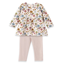 Load image into Gallery viewer, Baby Girl's Blossom Bamboo Top &amp; Leggings: 9-12M