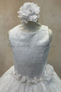 Bella first communion dress by Bella Bow at Nenes Lullaby Bouitque