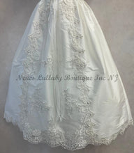 Load image into Gallery viewer, Carmela by Piccilo Bacio Girls Diamond White Silk Christening / Baptism Gown