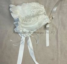 Load image into Gallery viewer, Carmela by Piccilo Bacio Girls Diamond White Silk Christening / Baptism Gown