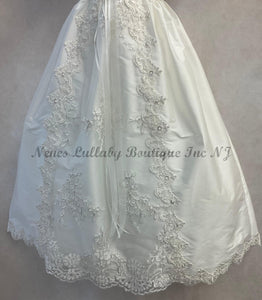Carmela by Piccolo Bacio skirt view Baptism / Christening Gown