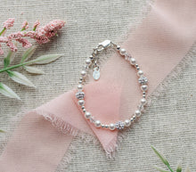 Load image into Gallery viewer, Cherished Moments - Girls Sterling Silver Pearl Baby or Childs Bracelet for Kids: Small 0-12m