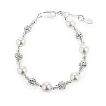 Load image into Gallery viewer, Cherished Moments - Kid's Sterling Silver White Pearl Baby or Child's Bracelet: Small 0-12m
