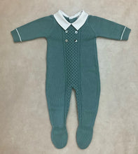 Load image into Gallery viewer, DK170 infant boy one Piece boys Knit light green color