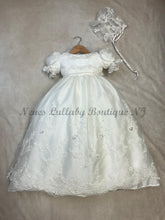 Load image into Gallery viewer, Daniella Baptism silk &amp; lace gown