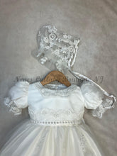 Load image into Gallery viewer, Daniella Baptism silk &amp; lace gown