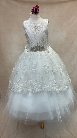 Filomina 1st Communion Dress By Piccolo Bacio Ave Maria Couture Collection