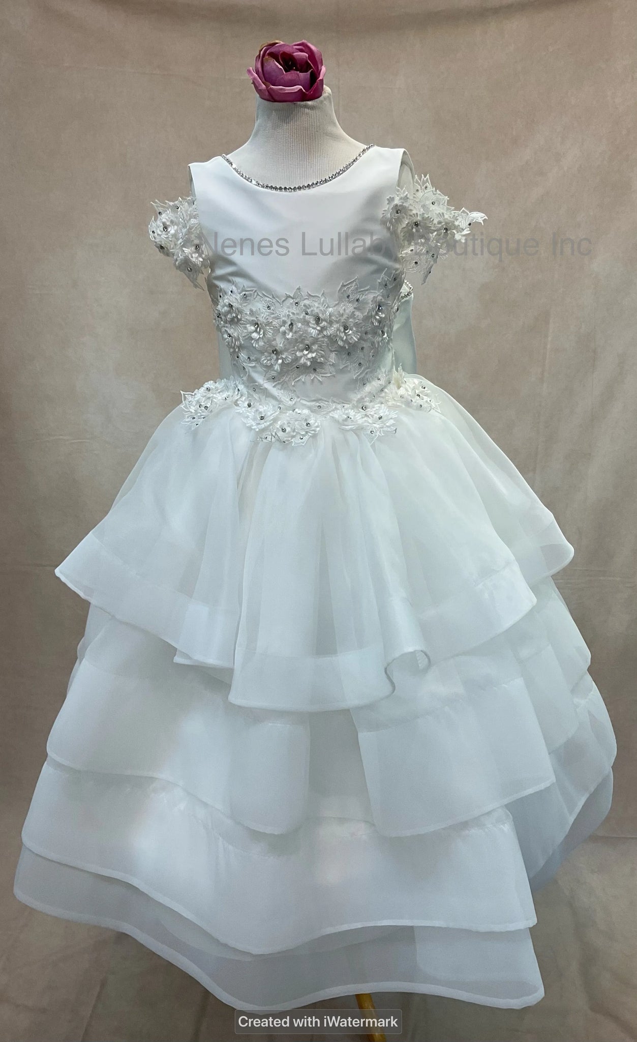 Francesca 1st Communion Dress By Piccolo Bacio Ave Maria Couture Collection Francesca 1st Communion Dress By Piccolo Bacio Ave Maria Couture Collection