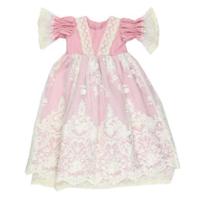 Load image into Gallery viewer, Frilly Frocks Rose Layette Gown with matching bonnet FR001/02