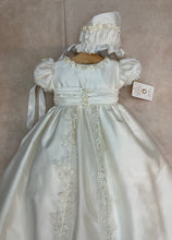 Load image into Gallery viewer, Colleen 2024 all 100% White Silk  Christening / Baptism Gown by Piccolo Bacio