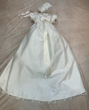 Load image into Gallery viewer, Colleen 2024 all 100% White Silk  Christening / Baptism Gown by Piccolo Bacio