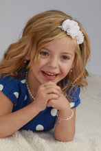 Load image into Gallery viewer, Girls Silver Chunky Pearl Kids Bracelet Children's Jewelry: Small 0-12m
