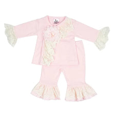 Load image into Gallery viewer, HB_QCP05 Little Girl Layette two piece set with matching Headband