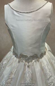 Faith/Custom 1st Communion Dress By Piccolo Bacio Ave Maria Couture Collection