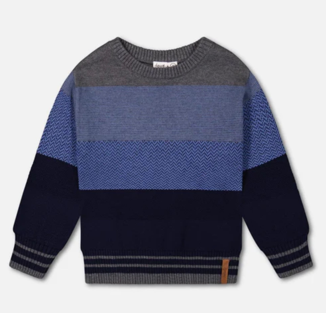 Boys Colorblock Sweater Blue Gradient size 3