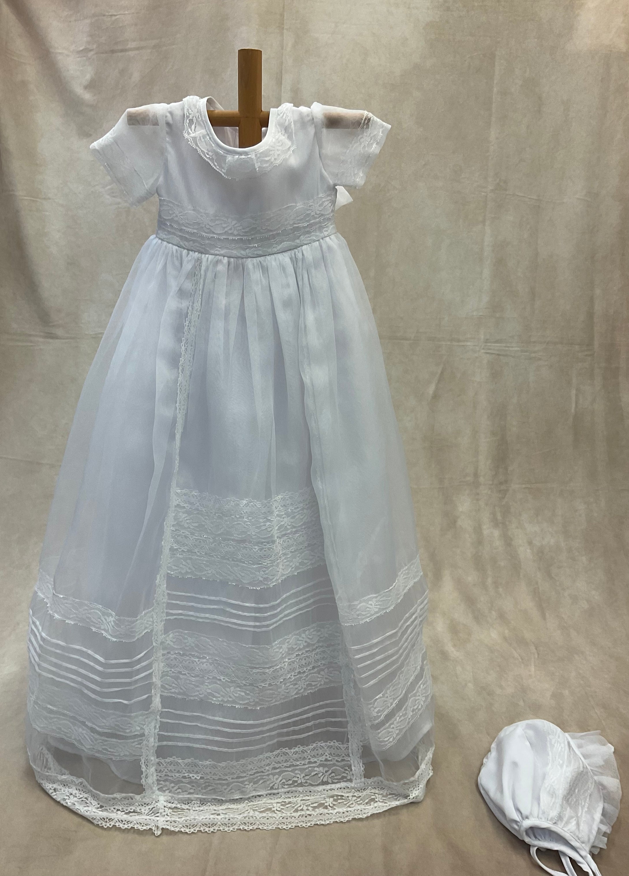 Mae Christening Gown (White)