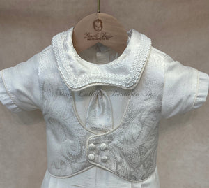 Lucrezio 100% silk Christening suit