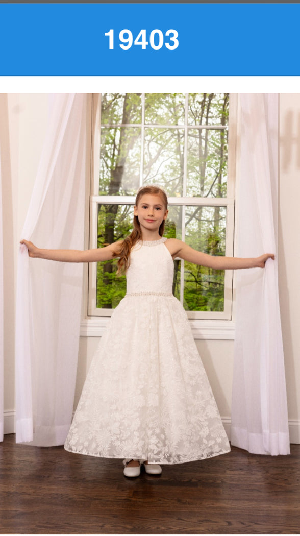 MD19403 Designer Communion Dress