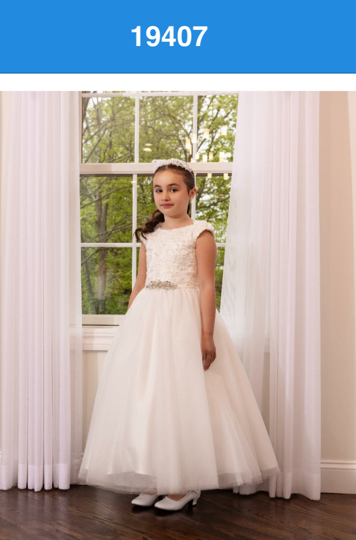 MD19407 Designer Communion Dress