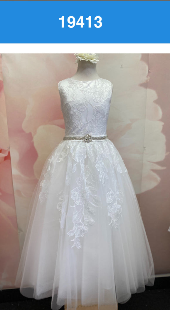 MD19413 designer Communion Dress