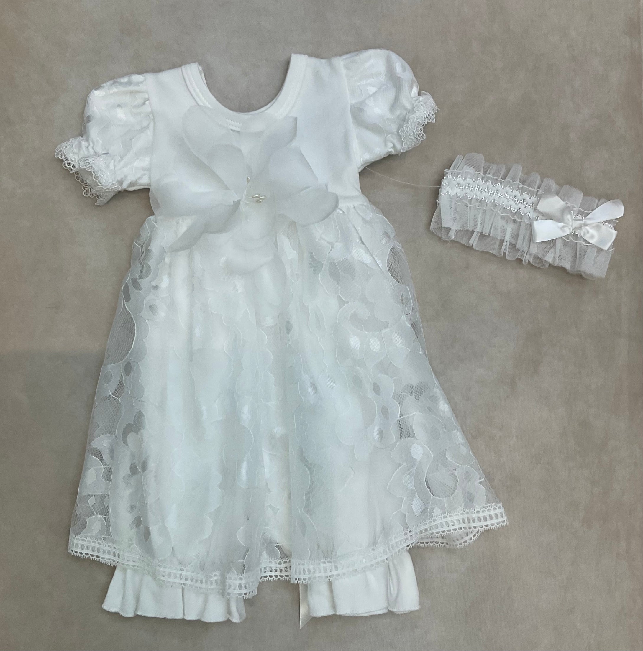 3847-5-Baby girl romper with matching headband