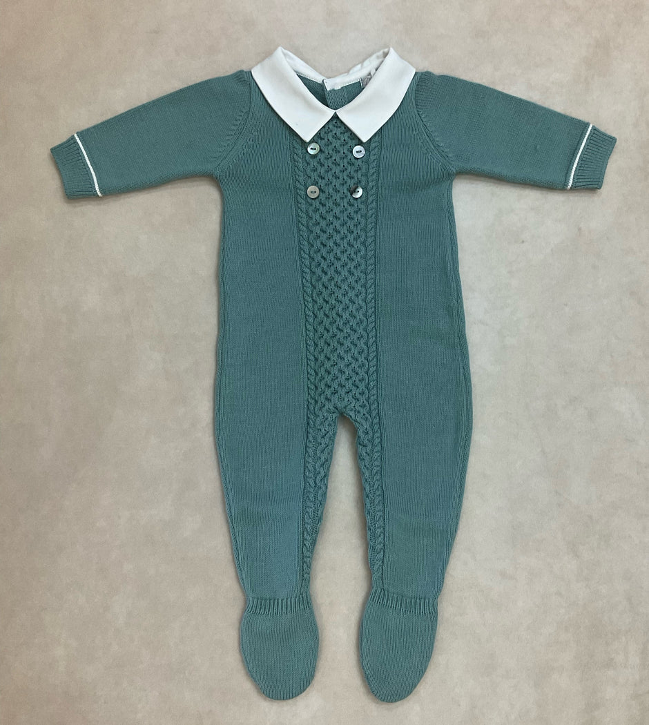 DK170 infant boy one Piece boys Knit light green color