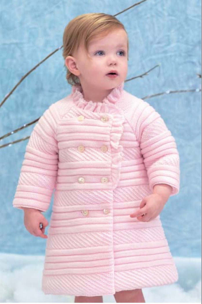 Sarah Louise Knit Coat Pink
