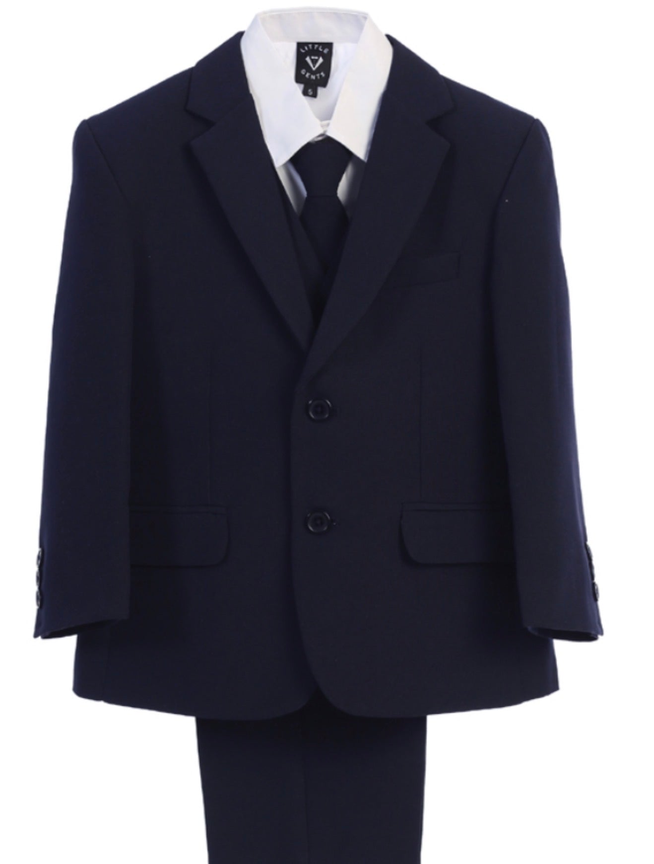 Boys Navy 5 piece suit