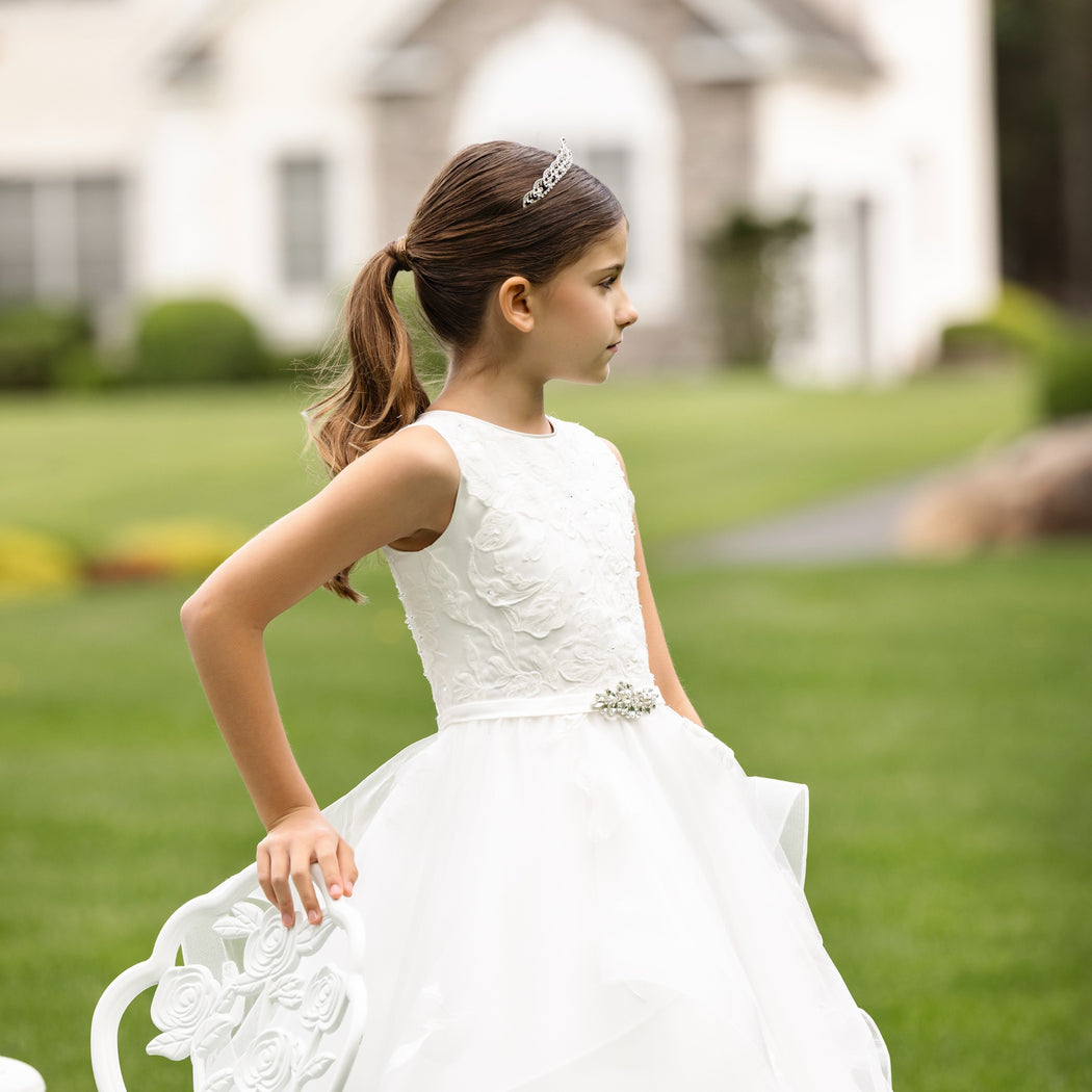 19416 Diamond White Communion Dress