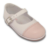 Load image into Gallery viewer, Karela Kids Inc. - Baby girl walking shoe -White/Pink : 6