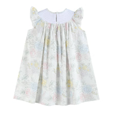 Load image into Gallery viewer, Lil Cactus - Bouquet Floral Smocked Bishop Dress: 3T