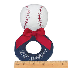 Load image into Gallery viewer, Lil' Slugger Baseball Ring Rattle