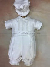 Load image into Gallery viewer, Little Prince_SK_SS_KN boys Christening / Baptism Romper by Piccolo Bacio